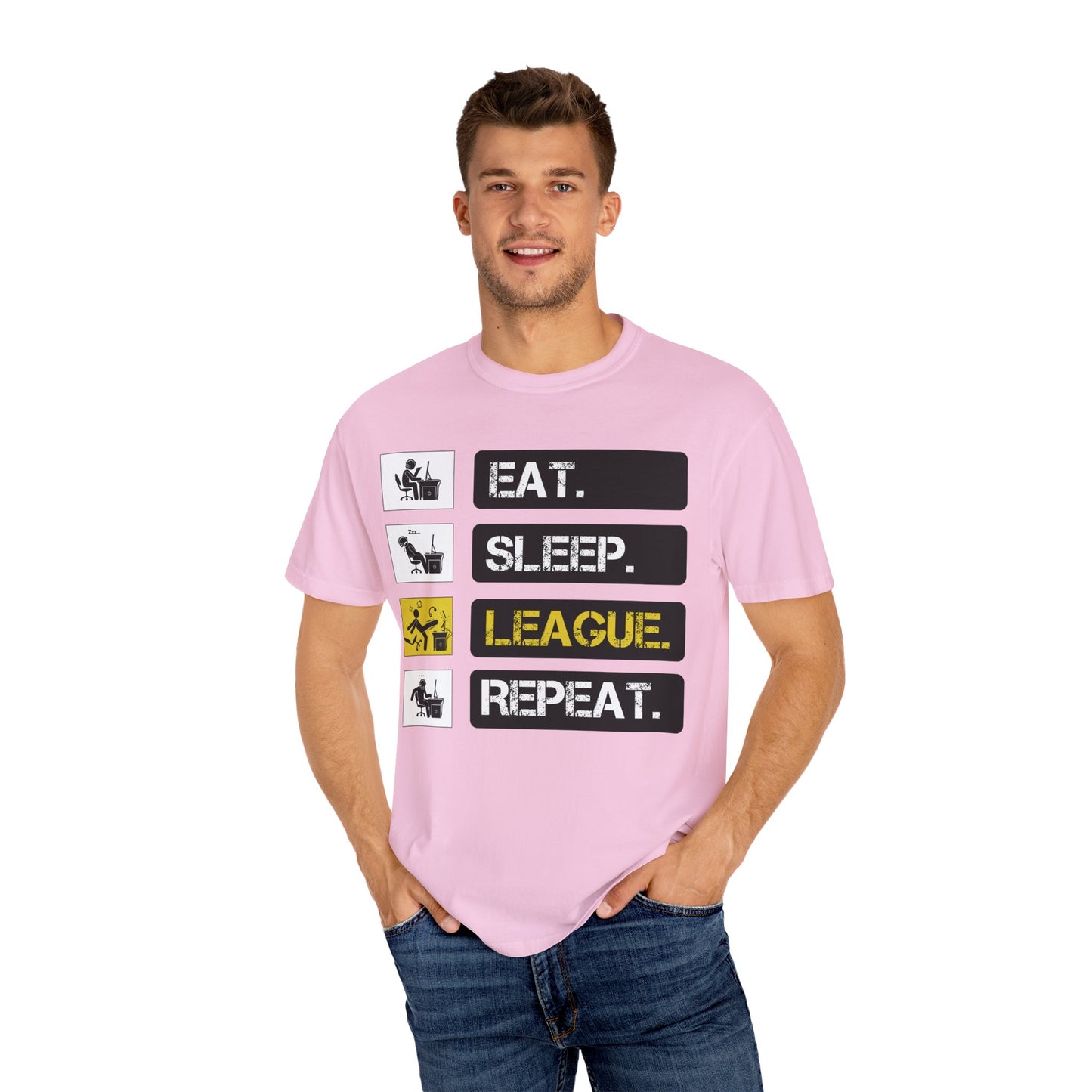 Eat. Sleep. League. Repeat. - Funny League of Legends Gamer Apparel