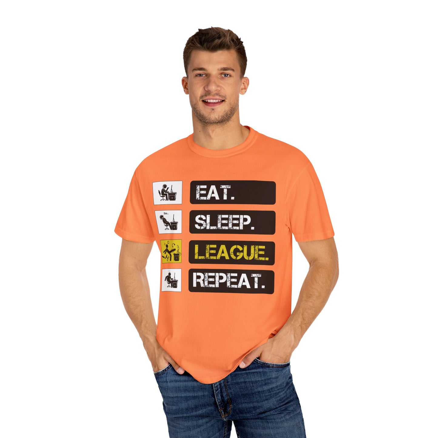 Eat. Sleep. League. Repeat. - Funny League of Legends Gamer Apparel