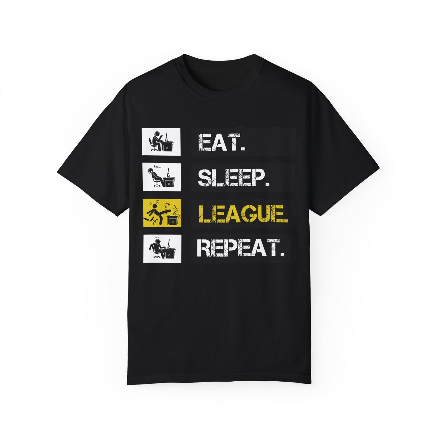 Eat. Sleep. League. Repeat. - Funny League of Legends Gamer Apparel