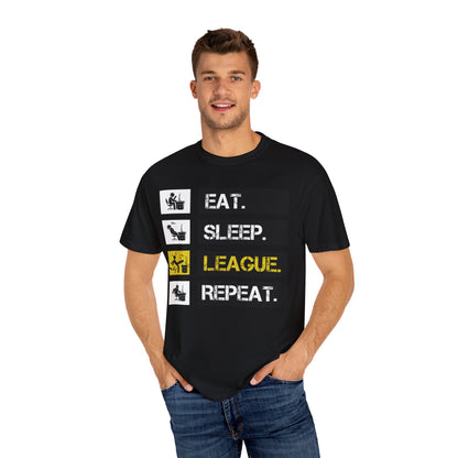 Eat. Sleep. League. Repeat. - Funny League of Legends Gamer Apparel