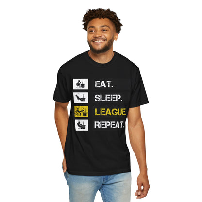 Eat. Sleep. League. Repeat. - Funny League of Legends Gamer Apparel