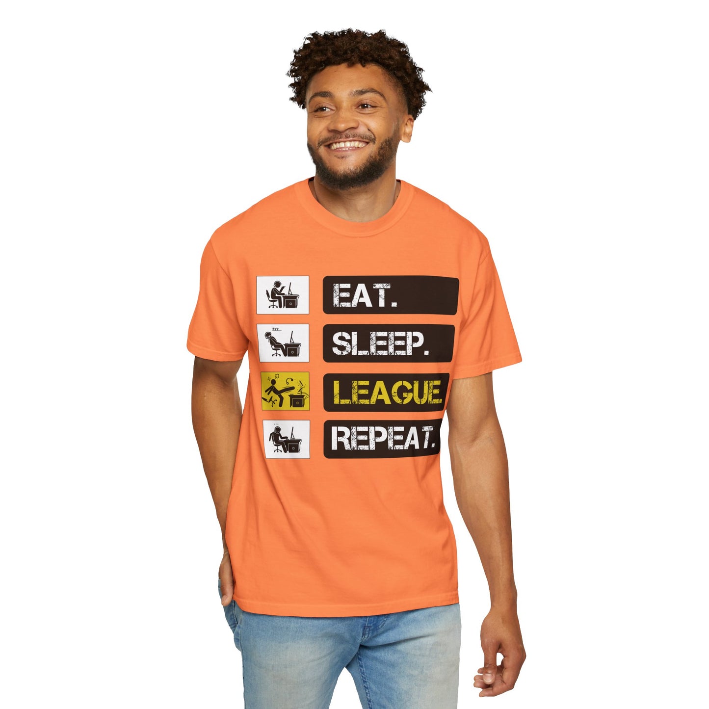 Eat. Sleep. League. Repeat. - Funny League of Legends Gamer Apparel