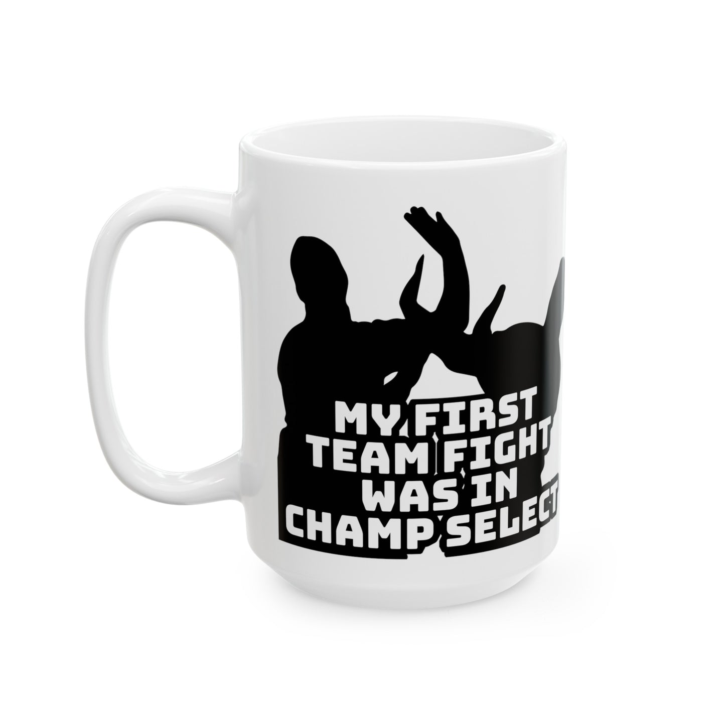 Team Fight Ceramic Mug, (11oz, 15oz)