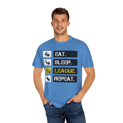 Eat. Sleep. League. Repeat. - Funny League of Legends Gamer Apparel