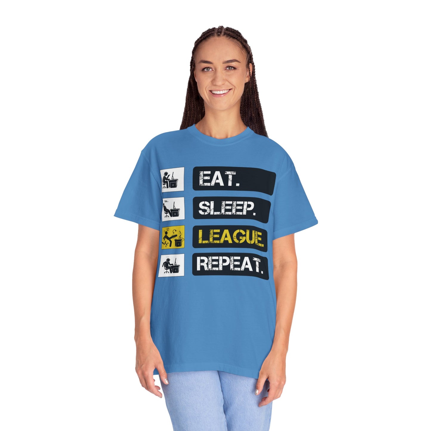 Eat. Sleep. League. Repeat. - Funny League of Legends Gamer Apparel