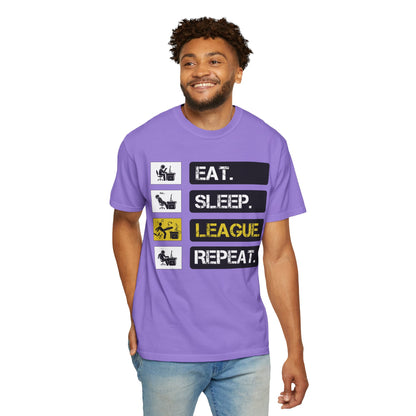 Eat. Sleep. League. Repeat. - Funny League of Legends Gamer Apparel