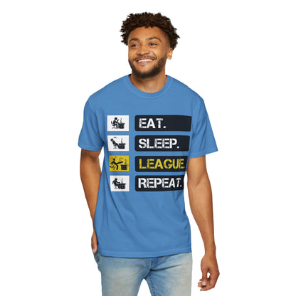 Eat. Sleep. League. Repeat. - Funny League of Legends Gamer Apparel