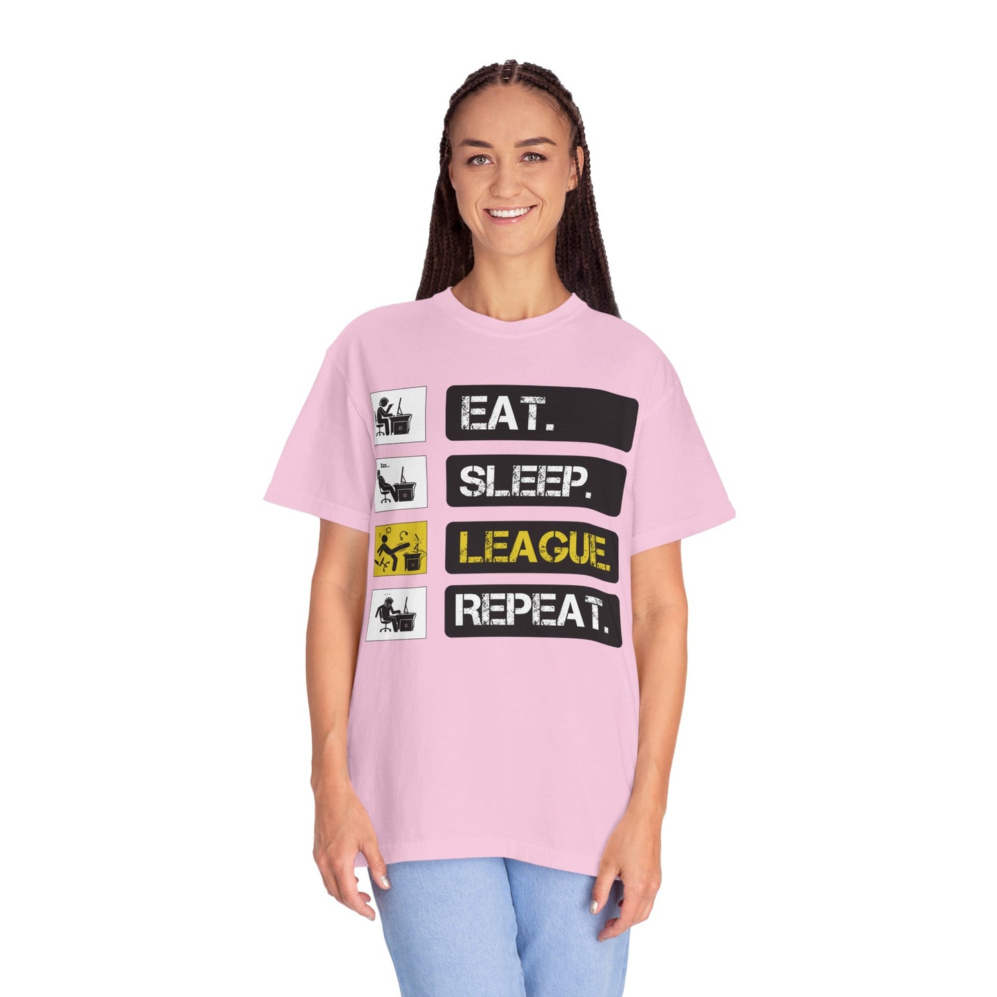 Eat. Sleep. League. Repeat. - Funny League of Legends Gamer Apparel