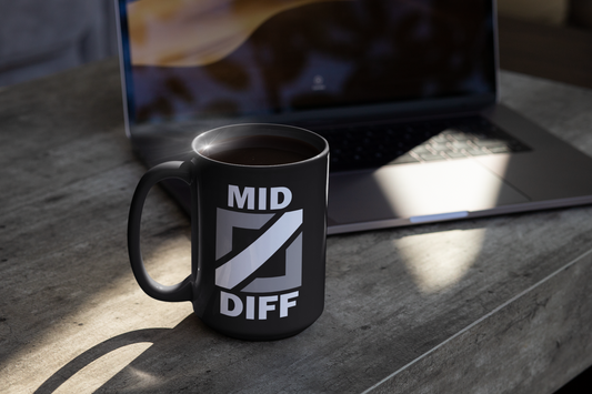 Mid Diff - Black Ceramic League of Legends Mug